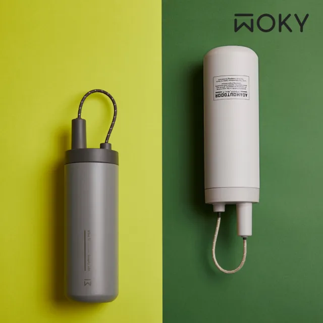 【WOKY 沃廚】純鈦遛遛杯750(附彈跳吸管)+送彈蓋600ml