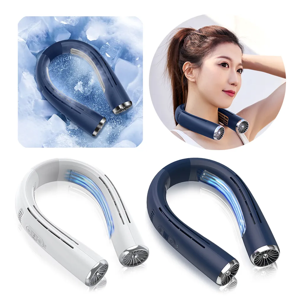 【黑科技】FB09半導體晶片製冷隨身急凍空調冷氣風扇 無葉冰敷掛脖冷風扇 冰旋風運動電風扇(可上飛機)