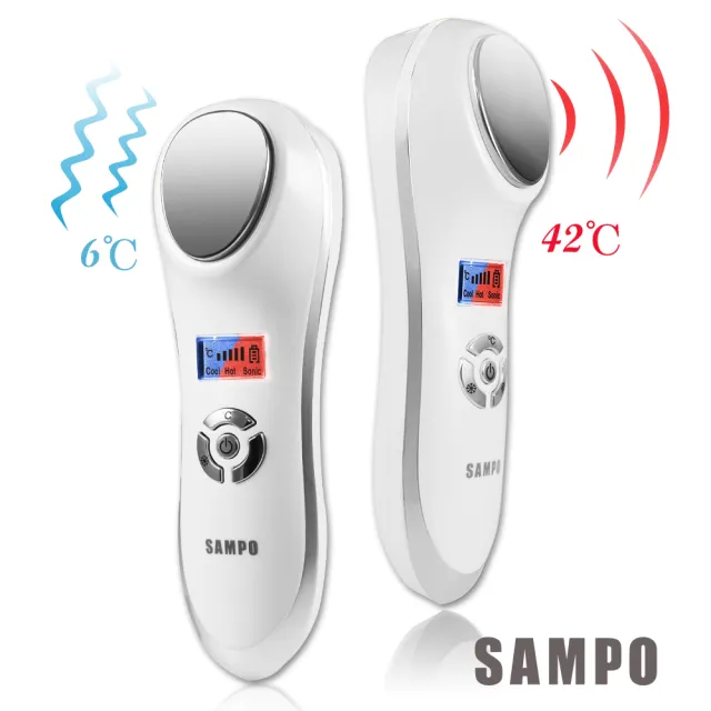 【SAMPO 聲寶】冰晶熱敷美容儀+微震動美顏儀(1510+1512)