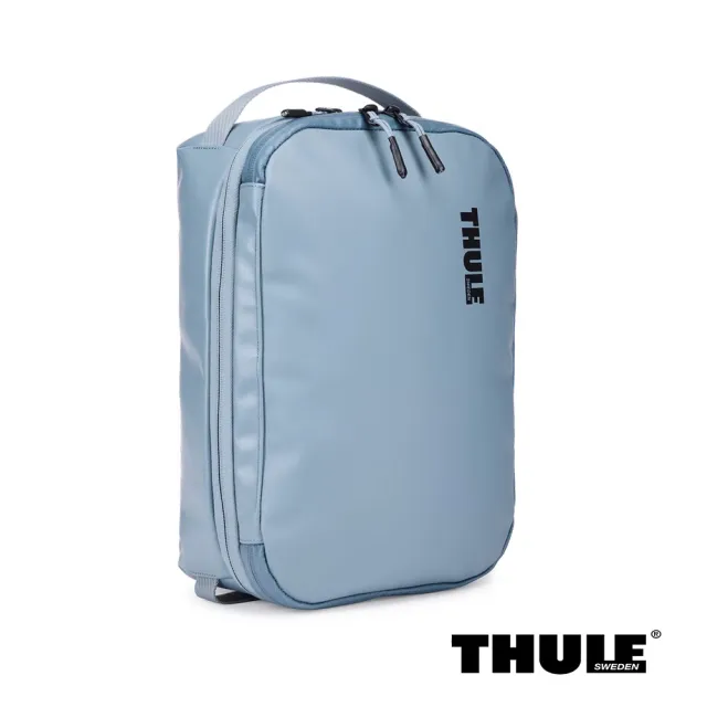 【Thule 都樂】Chasm 大型 可壓縮裝備方塊收納包 15L 池塘灰 (週年慶/露營/旅行/收納)