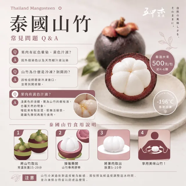 【五甲木】泰國冷凍山竹紅毛丹綜合組_山竹X6紅毛丹X6(500克/包)(共12包)