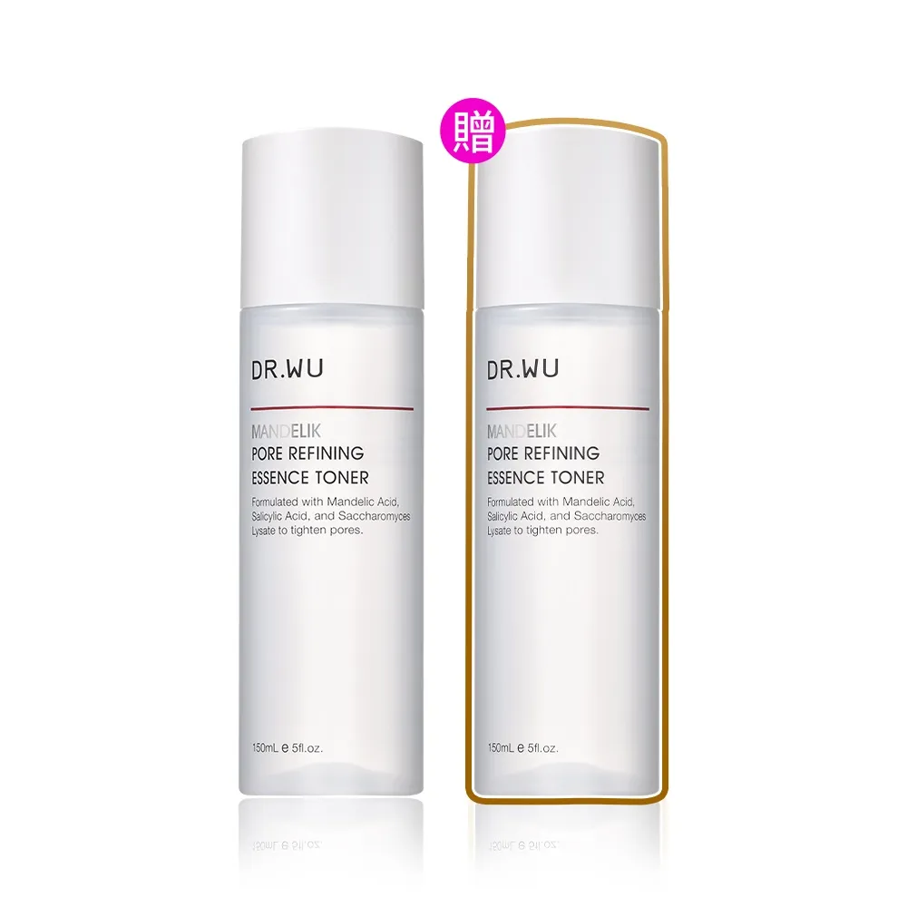 【DR.WU 達爾膚】杏仁酸毛孔緊緻化妝水150ML(2入組)