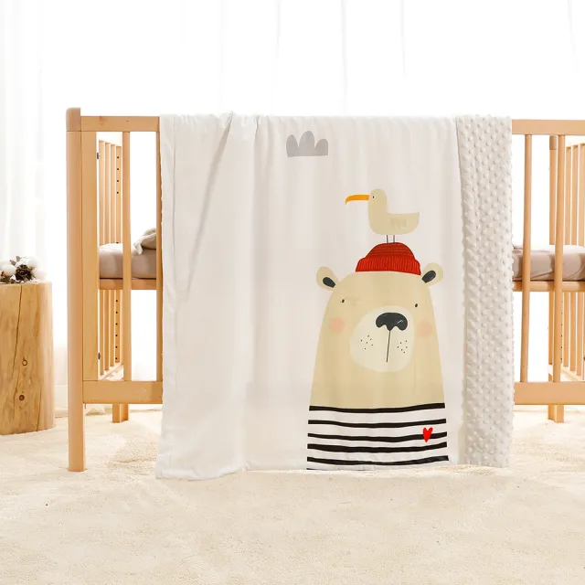 【Kori Deer 可莉鹿】嬰兒童安撫魔豆毯110x75cm(安撫毯/幼稚園午睡被/豆豆毯/小被被/四季毯/寶寶蓋被)