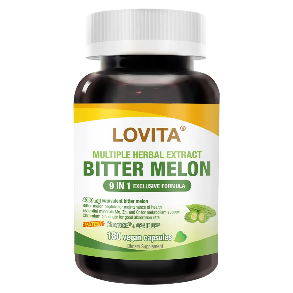 【LOVITA 愛維他】苦瓜胜肽草本複方素食膠囊 3入組 180顆(鉻 武靴藤 桑樹葉 辣木葉)