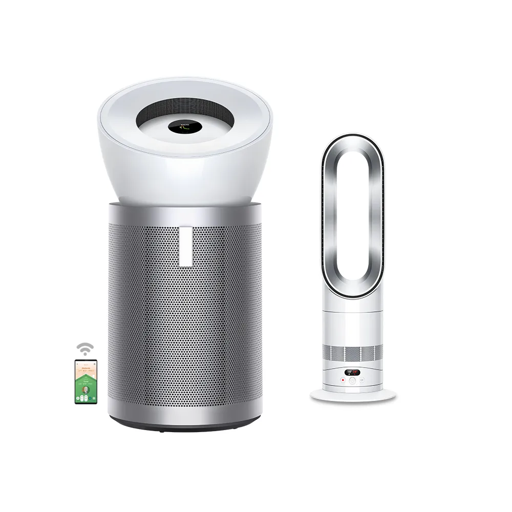 【dyson 戴森】BP02 Purifier Big+Quiet 強效極靜抗敏空氣清淨機(白色及柔霧銀) 超值組