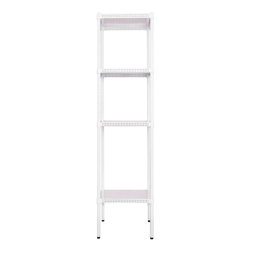 【dayneeds 日需百備】極致美學 45x45x180公分烤漆四層架 圍籬版(沖孔鐵架/收納層架/展示架/層架/鐵架)