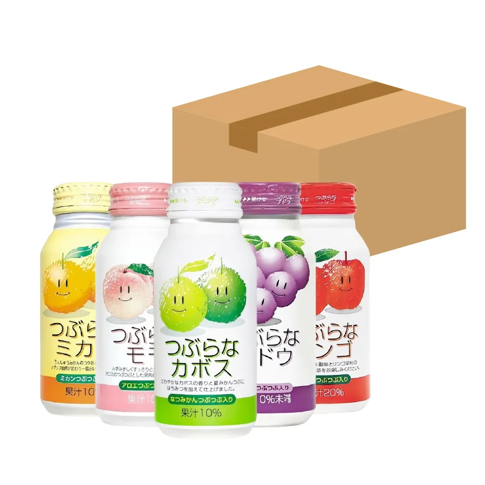 JA Food日本大分果粒果汁風味飲190gx30瓶(蘋果/葡萄/柑橘/水蜜桃/臭橙 任選)