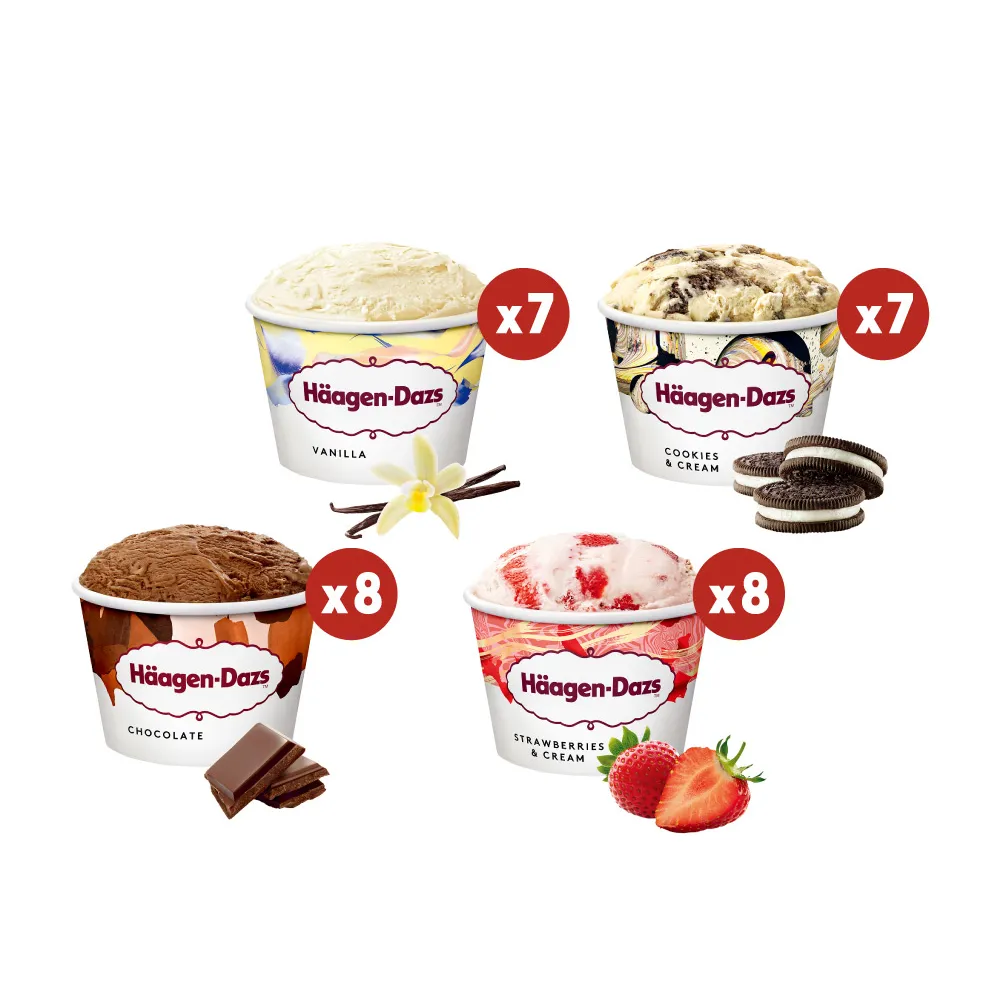 【Haagen-Dazs 哈根達斯】團購組 經典迷你杯75ml30入組