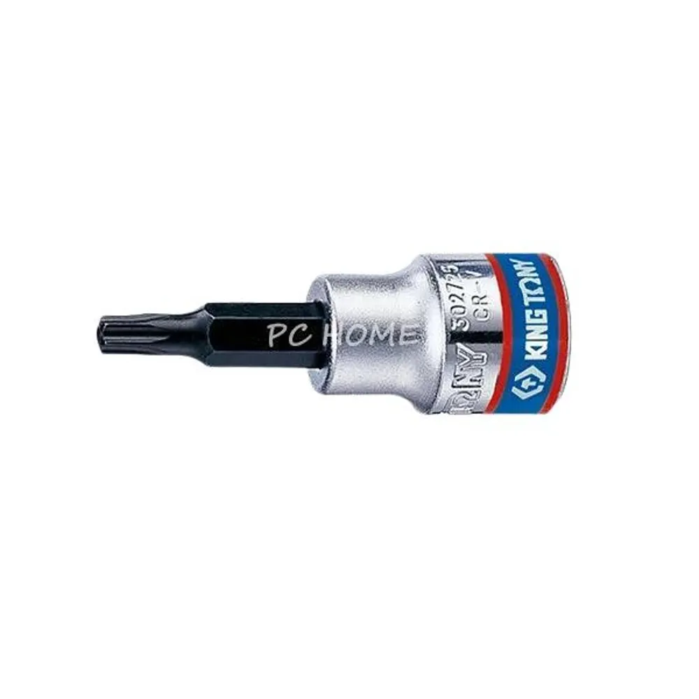【KING TONY 金統立】專業級工具3/8 DR.六角星型中孔起子頭套筒(KT302740)