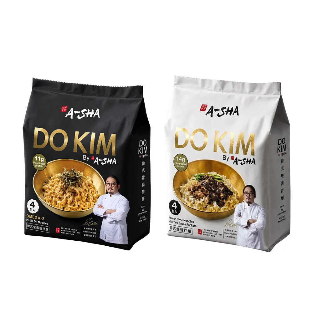 【DO KIM】黑白大廚金度潤拌麵 4包/袋*4袋(紫蘇油/韓式雙醬)