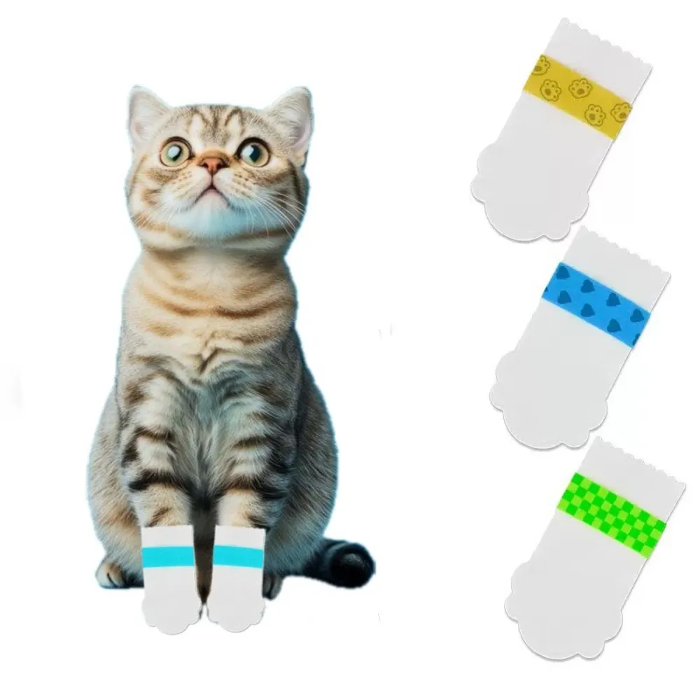 【Pet Universe 多寵宇宙】拋棄式寵物鞋-單帶防髒款-S(貓咪鞋子 貓鞋子 貓腳套 貓咪鞋 貓咪腳套 貓爪套)