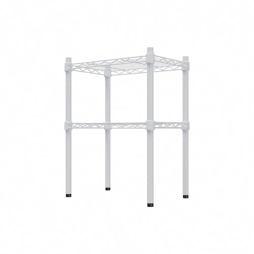【dayneeds 日需百備】輕型 45x30x60公分 烤漆二層架 兩色可選(鐵力士架/收納層架/鞋架/展示架)