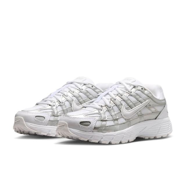【NIKE 耐吉】P-6000 GS 經典銀白 Y2K 復古 老爹鞋 休閒鞋 運動鞋 大童鞋 HV5064-104