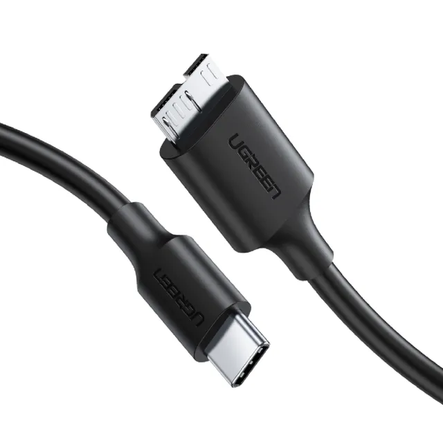 【綠聯】1M Type-C轉Micro-B 3.0傳輸線(行動硬碟轉接/MacBook/圓線)