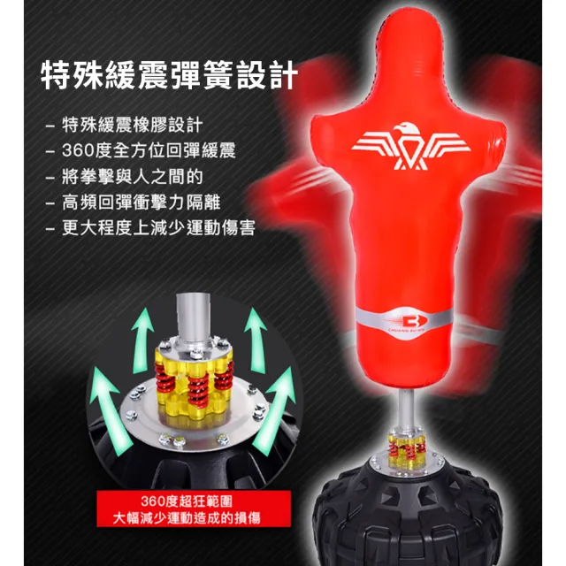 【AD-ROCKET】不動金剛拳擊沙袋 人形限定款 避震PRO款/沙包/拳擊/MMA/重訓/健身