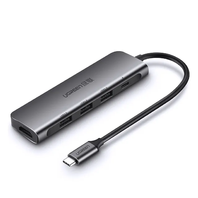 【綠聯】HDMI +USB 3.0*3 +PD Converter Type-C集線器(台灣晶片創惟/聯陽/Capsto)