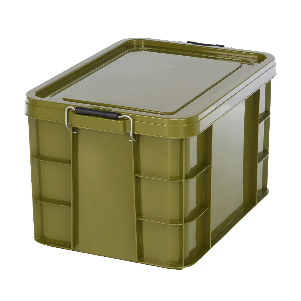 【KEYWAY 聯府】漢特強固型掀蓋整理箱45L-2入(強固耐用 收納箱 工業風 MIT台灣製造)