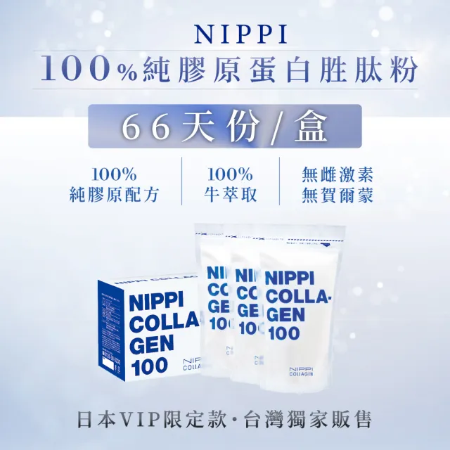 【NIPPI】純膠原蛋白胜2盒/110gX6包(世界第一膠原蛋白/台灣總代理/無雌激素/緩釋型)