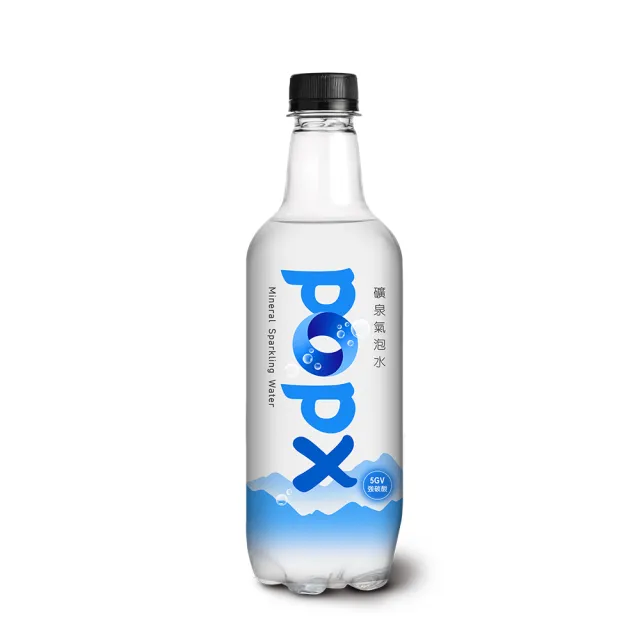 【悅氏】POPX礦泉氣泡水520mlx2箱(共48入)
