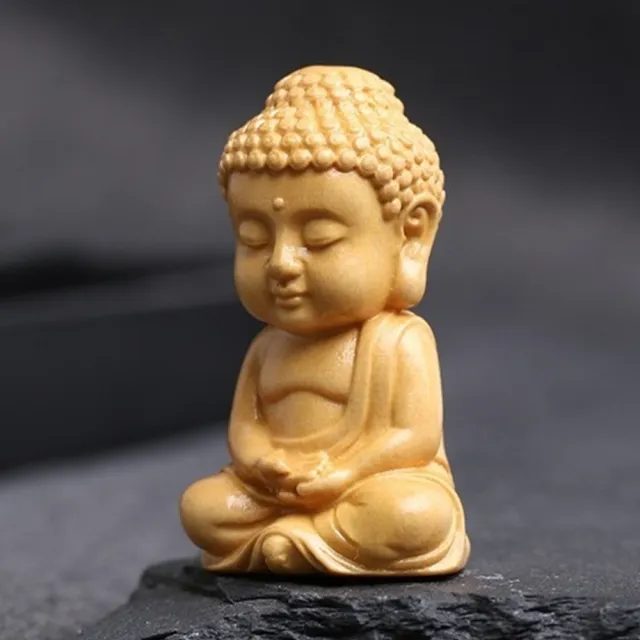 【LEEHER】雕刻/掛飾/鑰匙圈/吊飾/黃楊木/鑰匙扣/如來佛/手工/福字/吊墜/配件