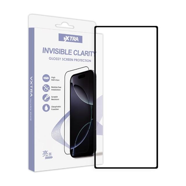 【VXTRA】三星 Galaxy Z Fold7 全膠貼合 滿版疏水疏油9H鋼化頂級玻璃膜-黑