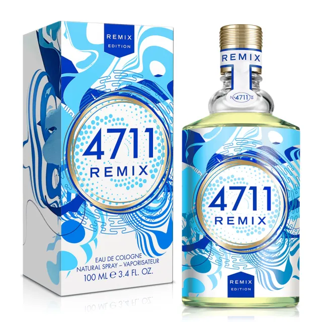 【4711 科隆之水】Remix Cologne Sparkling Island 璀璨島嶼古龍水100ml(專櫃公司貨)