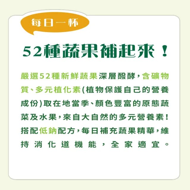 【ESSENTURE 大漢酵素】七福果綻禮盒-V52蔬果酵素(60ml*10瓶/盒 中秋禮盒 年節禮盒 低鈉 全素 保健禮盒)
