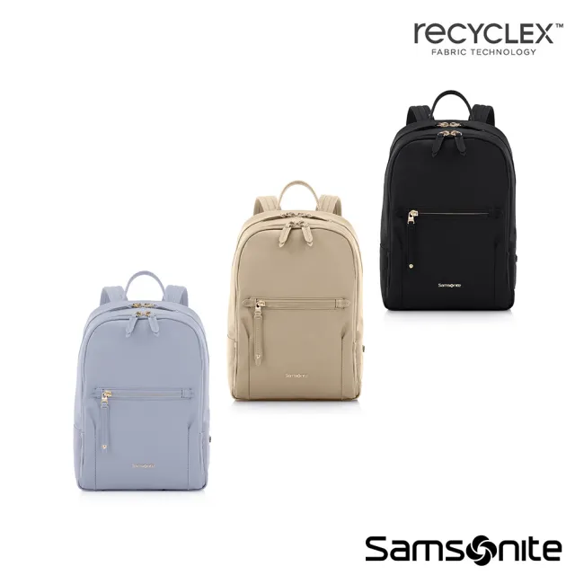 【Samsonite 新秀麗】AUDRINA 時尚商務多功能輕量後背包/女包/雙肩包/通勤包(多色可選)