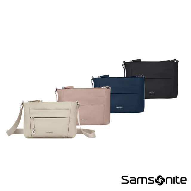 【Samsonite 新秀麗】MOVE 5.0 經典時尚輕量三層拉鍊/斜肩包/女包/側背包/單肩包/小包(多色可選)