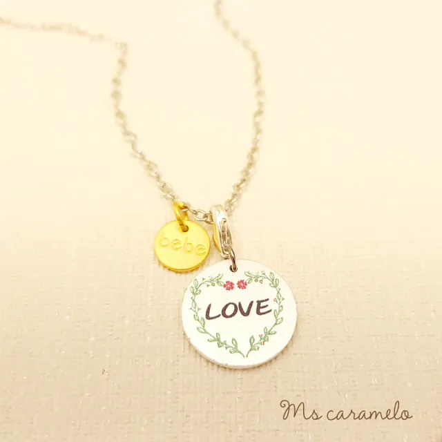 【Ms caramelo 焦糖小姐】LOVE 幸褔圈圈項鍊