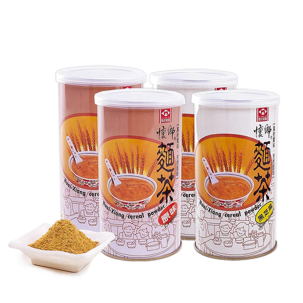 【百年枝仔冰城】懷鄉-古早低糖麵茶香濃組(原味麵茶低糖1000gX4罐)