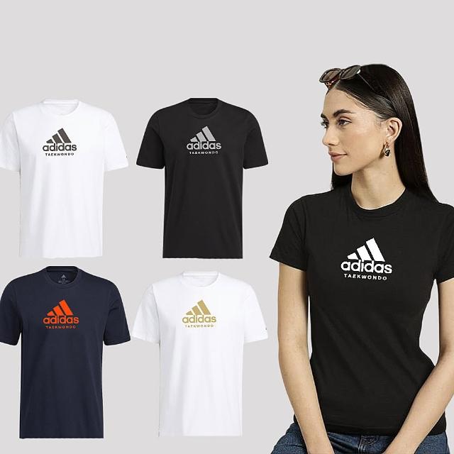 【adidas 愛迪達】棉質短袖上衣(大膽玩色 男女款 短T 透氣 多色任選)