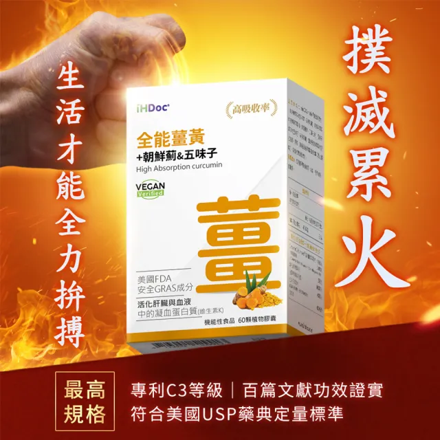 【iHDoc】全能薑黃 1盒組(60粒/盒)