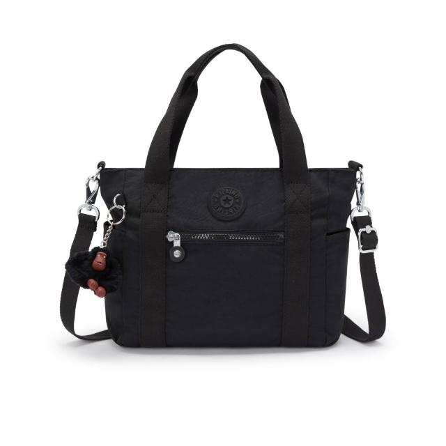 【KIPLING】率性曜石黑手提斜背兩用側肩包-JAYLA S