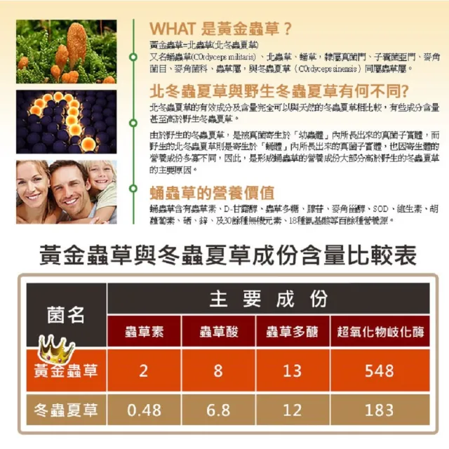 【草本之家】黃金蟲草3入組(90粒/入)(蛹蟲草)