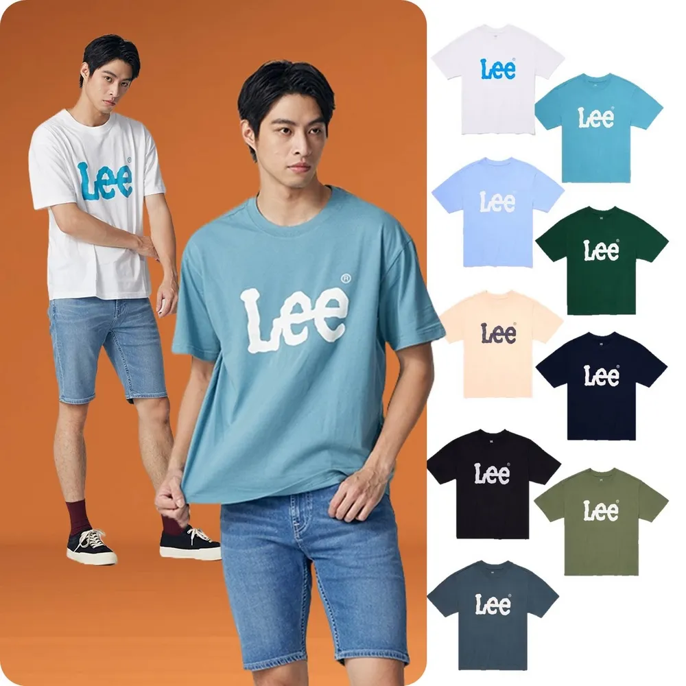 【Lee】出清品-男女款短袖T / 經典大LOGO 共9色 男女同版(LB302083)