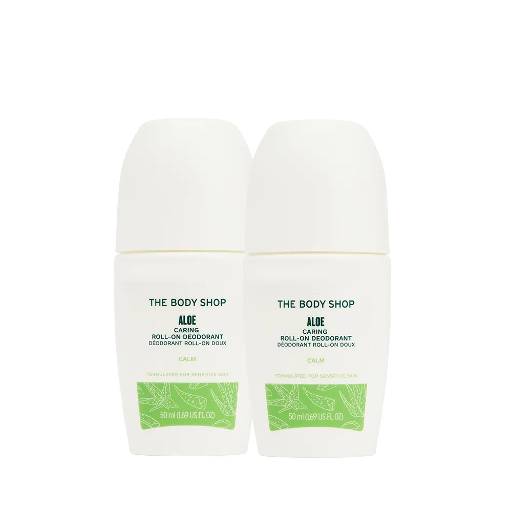 【THE BODY SHOP 美體小舖】蘆薈舒緩體香劑2入組(50ml*2)