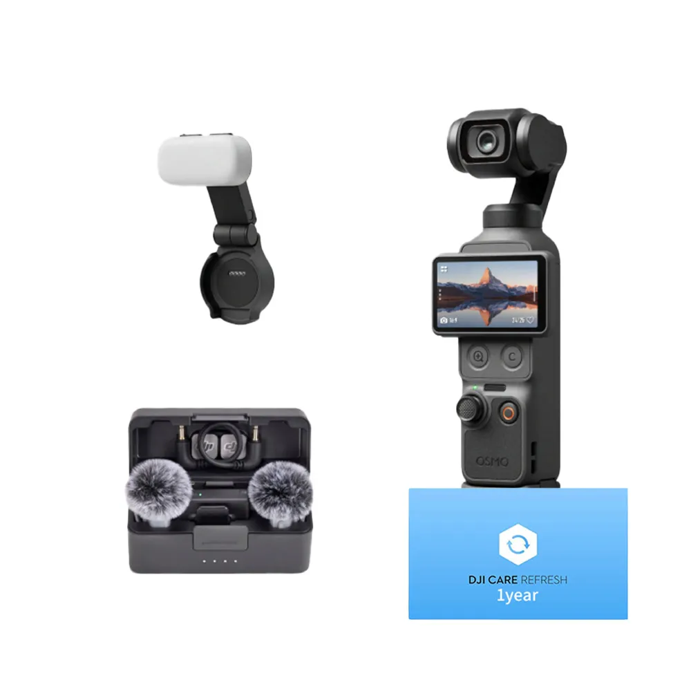【DJI】Osmo Pocket 4 VLOG套裝+1年版Care 手持口袋攝影機/相機 |旗艦高畫質|多款底片濾鏡