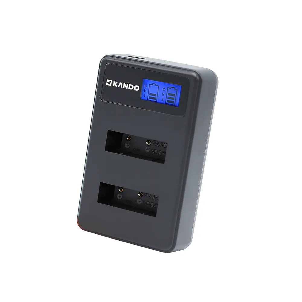 【Kamera 佳美能】液晶雙槽相機電池充電器 for Sony NP-BX1 NPBX1(適用RX100/RX100M2/RX100M3/HX400V)
