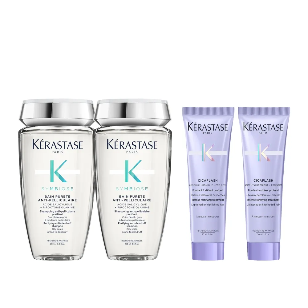 【KERASTASE 巴黎卡詩】極淨平衡髮浴250ml雙入組(去屑/控油/舒緩/保濕/洗髮精)