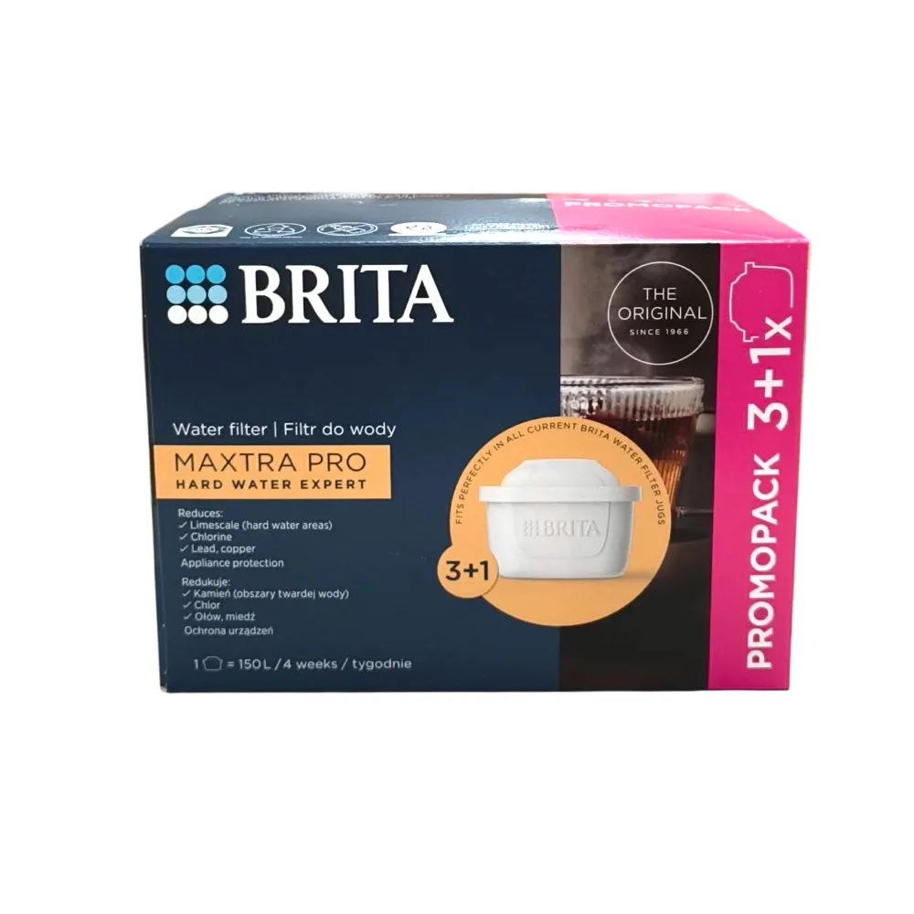 【BRITA】MAXTRA Pro Hard Water Expert 去水垢濾芯 (3+1裝) 4入 (歐規平輸/增強去水垢50％)