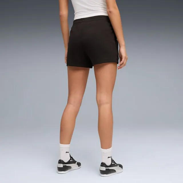 【PUMA】短褲 女 運動褲 4吋 歐規 ESS 黑 69292001