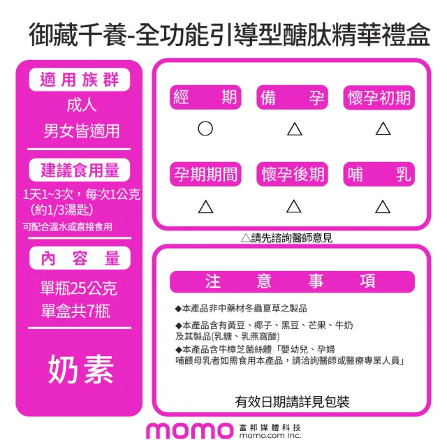 【ESSENTURE 大漢酵素】御藏千養全功能引導型醣肽精華禮盒組 3入組(支藝樺代言 禮盒 保健禮盒 酵素膏)
