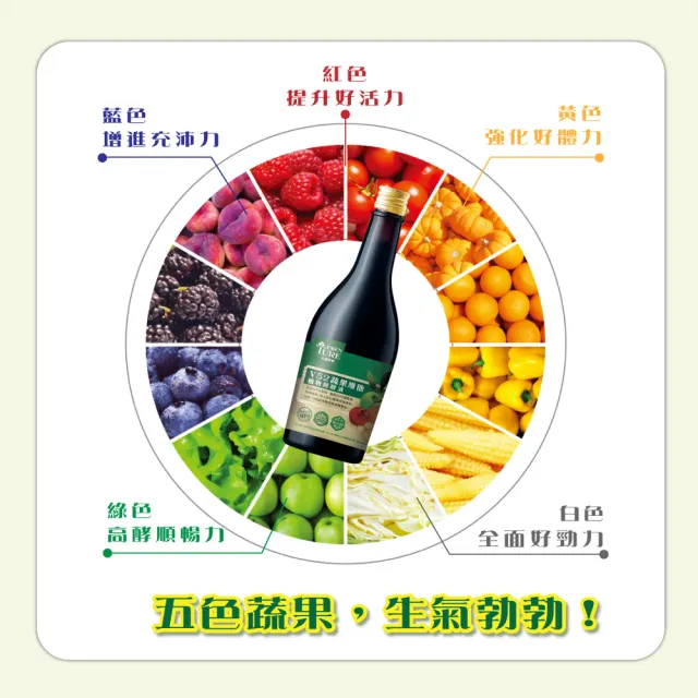 【ESSENTURE 大漢酵素】七福果綻禮盒V52蔬果酵素 3盒組(60ml*10瓶/盒 禮盒 年節禮盒 保健禮盒)