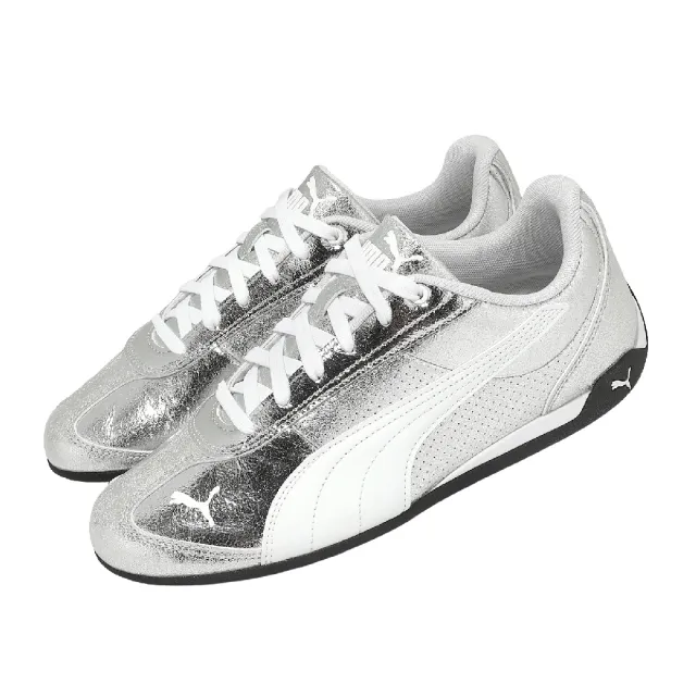 【PUMA】休閒鞋 Replicatch Metallic Whisper 女鞋 銀 賽車鞋 405840-02