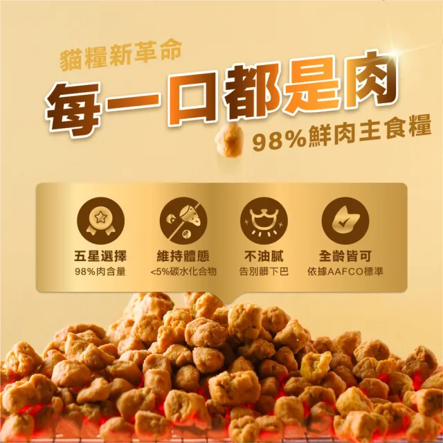 【怪獸部落】貓族鮮肉主食糧800g（鮭魚）(貓咪主食)