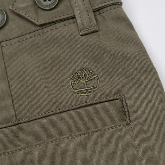【Timberland】女款褐綠色工裝長褲(0YH53AIE)