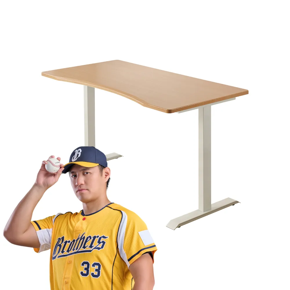 【FUNTE】Stable 固定式辦公電腦桌 120x80cm 弧度桌板 八色可選(書桌 工作桌 桌子)