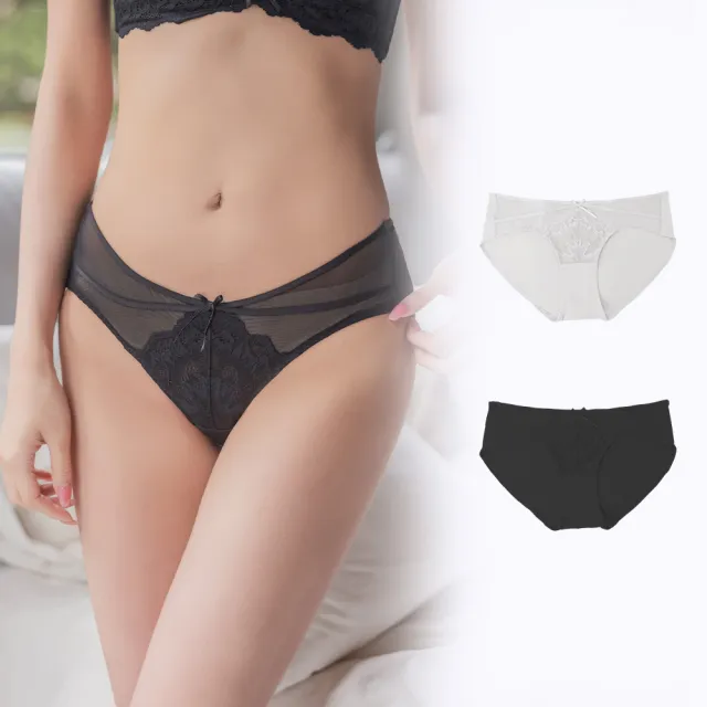 【myBRA】QQ美波-輕柔款 | 蕾絲三角包臀褲（共兩色）