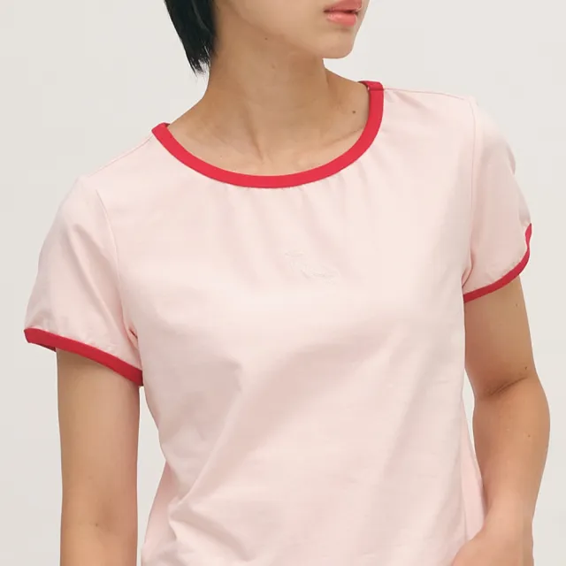 【plain-me】SAAKO 短袖 拼接 刺繡 女生短TEE 女上衣 流星刺繡拼接合肩TEE_SAA0049-262